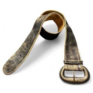 Ibisco Vintage wide Black Distressed Belt, M/L
Retail $295.00